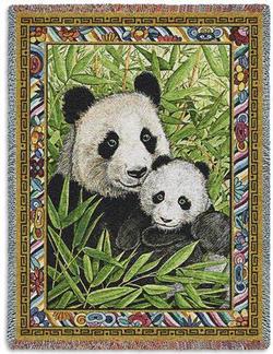 Panda Tapestry Throw