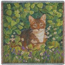 In Lemon Balm Tapestry Throw