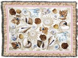 Seashells Tapestry Throw