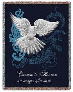 Memorial Dove Tapestry Throw