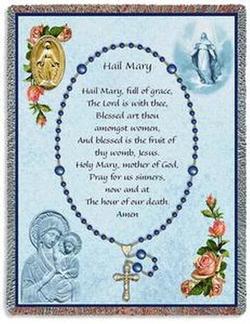 Memorial Rosary Tapestry Throw