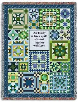 Cool Family Quilt Tapestry Throw