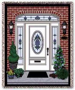 Front Door Tapestry Throw