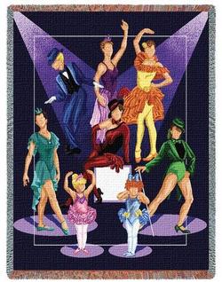  Dance Recital Tapestry Throw