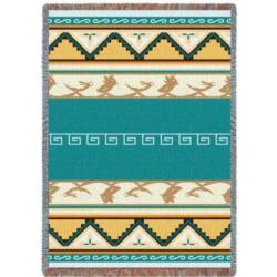 Pueblo Sunset Tapestry Throw