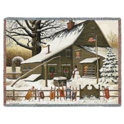 Cocoa Break at the Copperfields Tapestry Throw