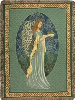 Irish Angel Tapestry Throw