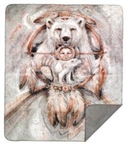 Denali Spirit Bear Microplush ® Blanket