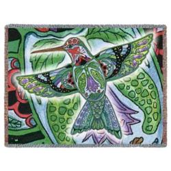 Hummingbird Tapestry Throw