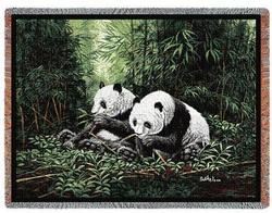 Pandas Tapestry Throw