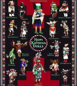 Hopi Katisina Dolls Tapestry Throw