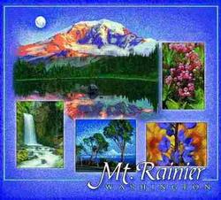 Mount Rainier Washington Tapestry Throw