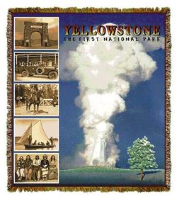 Yellowstone National Park Tapesatry Throw