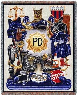 Policemen's Pride Tapestry Throw