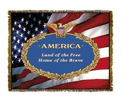 America Tapestry Throw