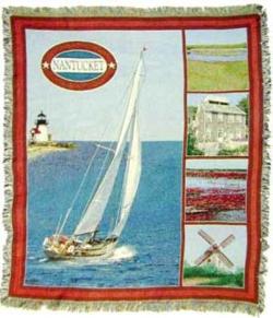 Nantucket Vineyard Tapestry Throw