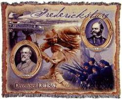 Fredericksburg Historic War Tapestry Throw