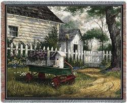 Antique Wagon Tapestry Throw