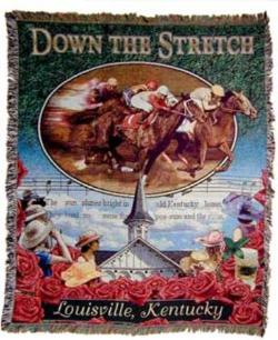 Down The Stretch Tapestry Throw