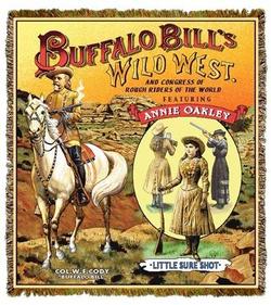 Buffalo Bill & Annie Oakley Tapestry Throw
