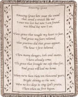 Amazing Grace Throw Blanket