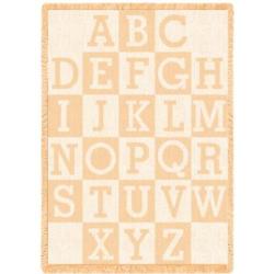 Alphabet Natural Blanket