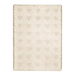  Natural Hearts 100% Cotton Blanket