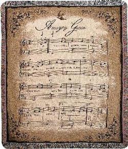 Amazing Grace How Sweet the Sound Tapestry Throw 