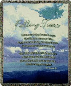 Falling Tears Tapestry Throw