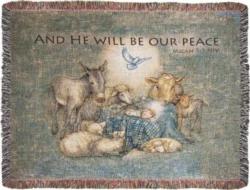  He Will Be Our Peace Tapestry Blanket