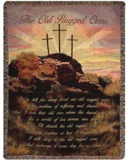 Old Rugged Cross Tapestry Throw