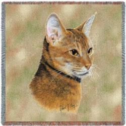 Abyssinian Cat Tapestry Throw