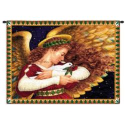 Angel and Dove Tapestry Wall Hanging