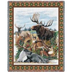 Antlered Animals Blanket 