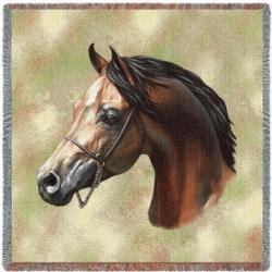 Arabian Horse Tapestry Throw