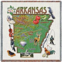 Arkansas State Tapestry Lap Throw