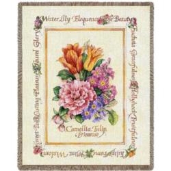 Blooming Bouquet Tapestry Throw
