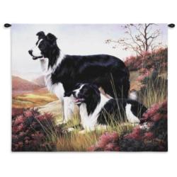 Border Collie Tapestry Wall Hanging