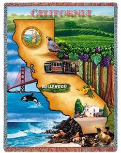 California State Tapestry Throw