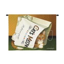 Cat's in Bag Tapestry Walll Hanging