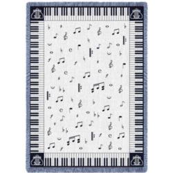 Chords Music Notes 3-Layer Throw Blanket