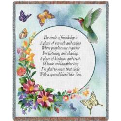 Circle of Friendship Tapestry Throw