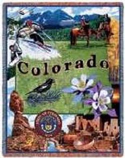 Colorado State Tapestry Throw