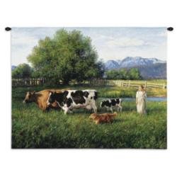 Cows - Country Girl Tapestry Wall Hanging