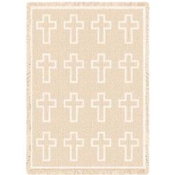 Cross Natural Blanket