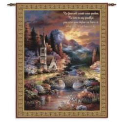 Early Service with Verse Tapestry Wall Hangings