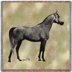 Endurance Arabian Horse Tapestry Throw