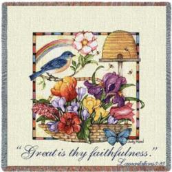 Lamentations 3:23 Great Is Thy Faithfulness-  Lap Square        