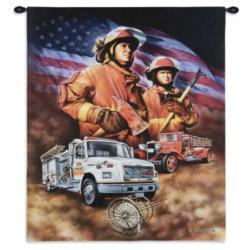 Firefighter Tapestry Wall Hanging