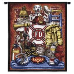 Fireman's Pride Tapestry Wall Hanging